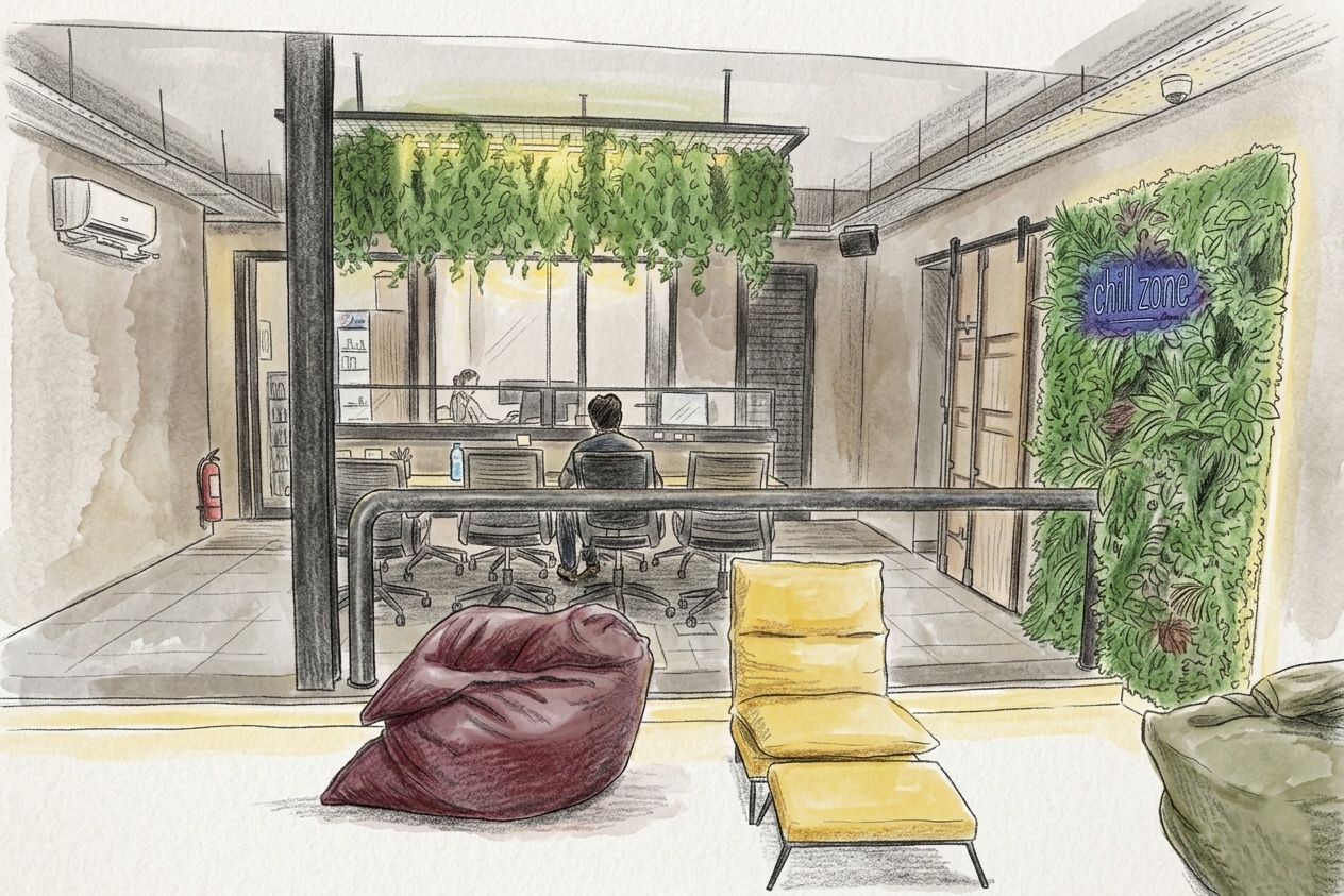 Offices And Back Area For Offices